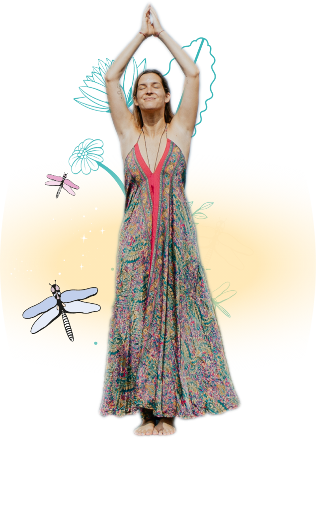 Patrícia a transmitir energia Reiki