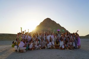 Equinox Egypt Retreat Sunset over Step Pyramid